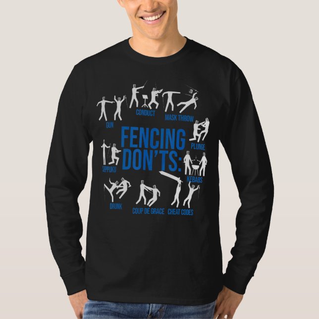Camiseta Esgrima de esgrima do ponteiro S (Frente)