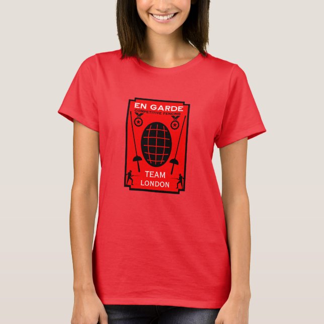 Camiseta Esgrima de Espadas Competitiva (Frente)