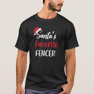 Camiseta Esgrima de Natal do encenador favorito Santas