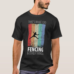 Camiseta Esgrima de vedação de artes marciais espada comb