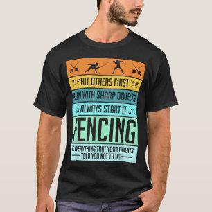Camiseta Esgrima Divertida Piada Esportiva