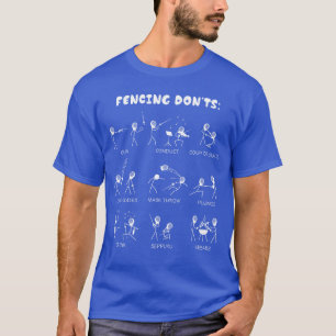 Camiseta Esgrima Engraçado Não Cartoonee Presente menina