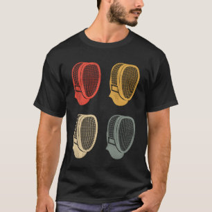 Camiseta Esgrima Esportes Vintage Esgrimista Máscaras Esgri