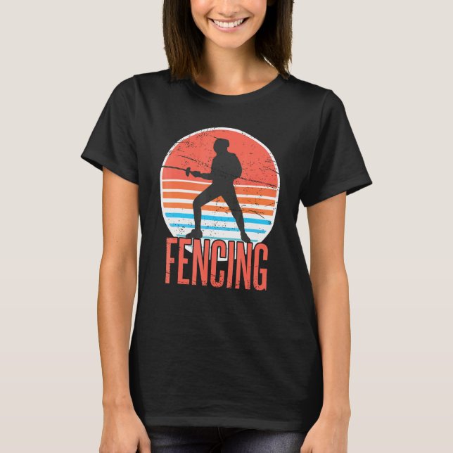 Camiseta Esgrima Esportiva Espadas Atletas (Frente)