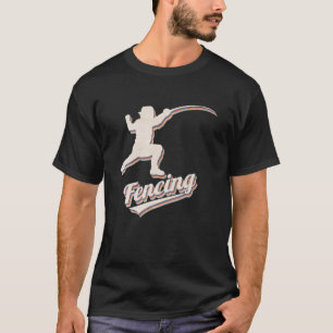 Camiseta Esgrima - Fencer de Vintage Retro