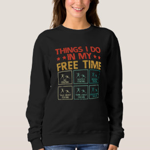 Camiseta Esgrima Fencer Fencers Coisas Que Eu Faço Em Meu T