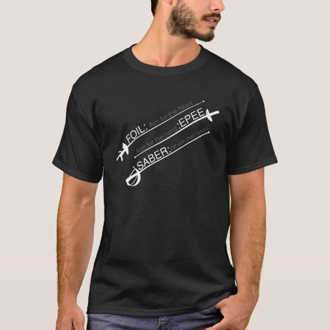 Camiseta Esgrima Foil Epee Saber (Frente)