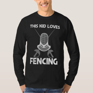 Camiseta Esgrima Legal Para Crianças Meninos Arma de Combat