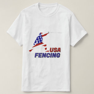 Camiseta Esgrima Patriótica EUA En Garde Esportes