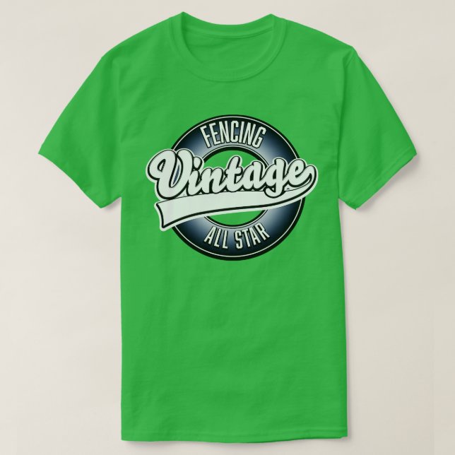 Camiseta Esgrima vintage tudo estrela (Frente do Design)