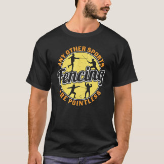 Camiseta Esgrimista de Esgrima Vintage Sem Sentido Qualquer