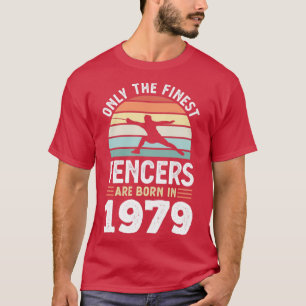 Camiseta Esgrimistas nascer 1979 50º Presente de Esgrima de