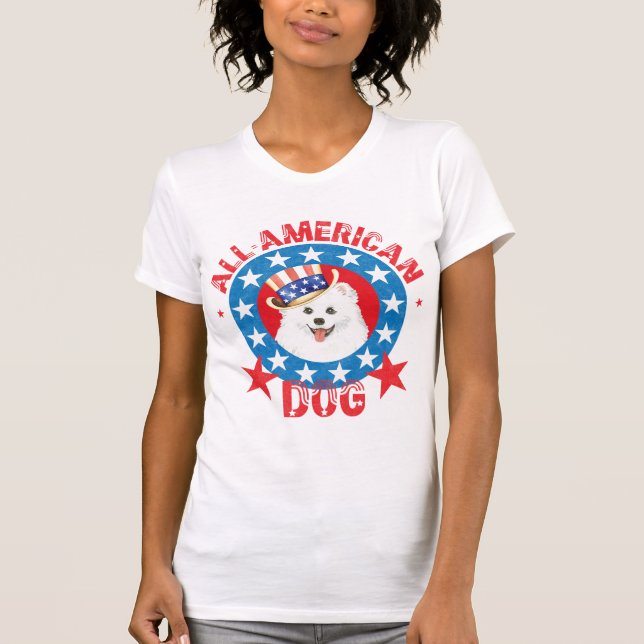 Camiseta Eskie patriótico (Frente)