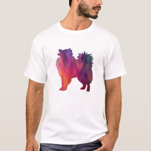 Camiseta Eskimo Americano Cachorro Geo Silhoule Purple