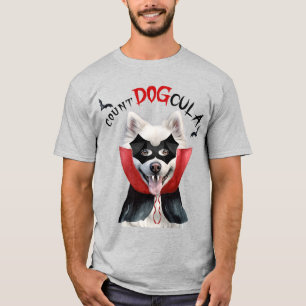 Camiseta Eskimo americano conde DOGula Cachorro Engraçado