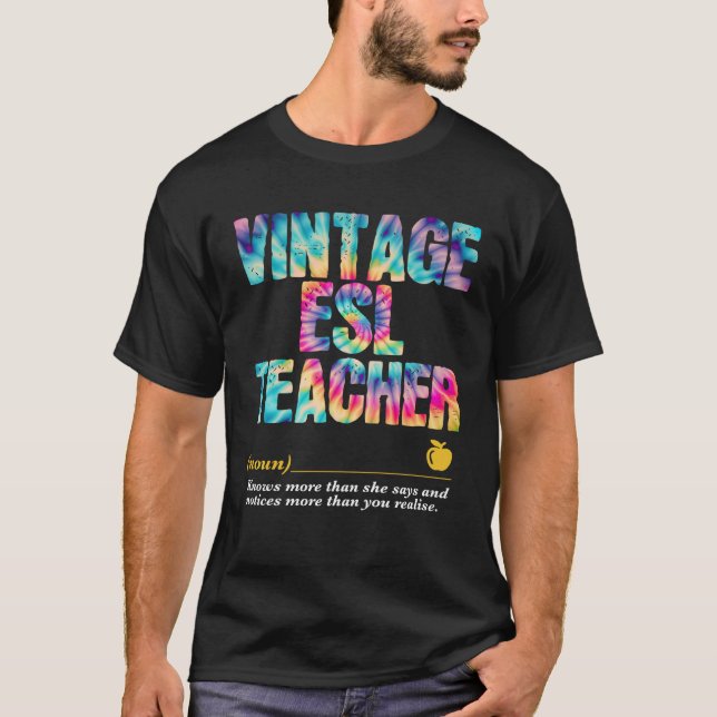 Camiseta ESL Teacher Appreciation Week Back to School  1 (Frente)