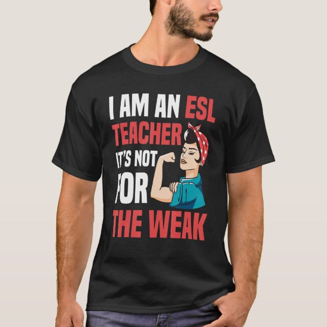 Camiseta ESL Teacher English Second Language Instructor Wom (Frente)