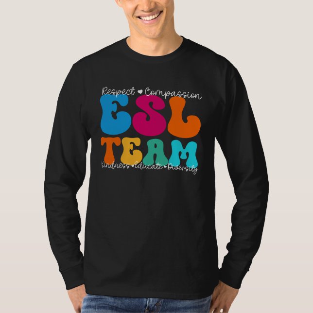 Camiseta ESL Team Appreciation Week Back to School (Frente)