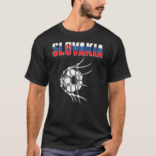 Camiseta Eslováquia: Bola De Futebol Em Apoio Líquido Ao Ca