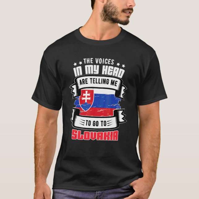 Camiseta Eslováquia Na Minha Cabeça (Frente)