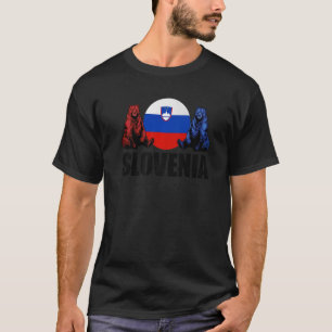 Camiseta Eslovênia Bandeira Nacional Animal S