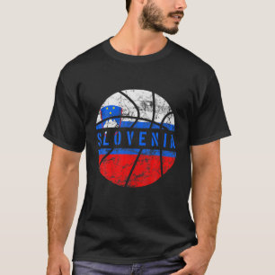 Camiseta Esloveno Bandeira Basquetebol Equipe Eslovena Vent