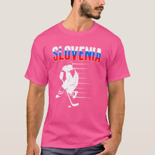 Camiseta Eslovenos Fãs De Hóquei No Gelo S.
