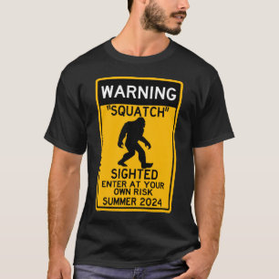 Camiseta Esmagado (Sasquatch) Entre com o seu próprio risco