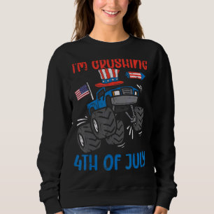 Camiseta Esmagador 4 De Julho Monster Truck Boys