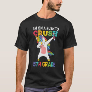 Camiseta Esmagamento 5 Grau Dabbing Unicorn Primeiro Dia do