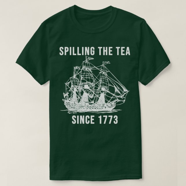 Camiseta Esmagamento Do Chá Desde 1773 (Frente do Design)