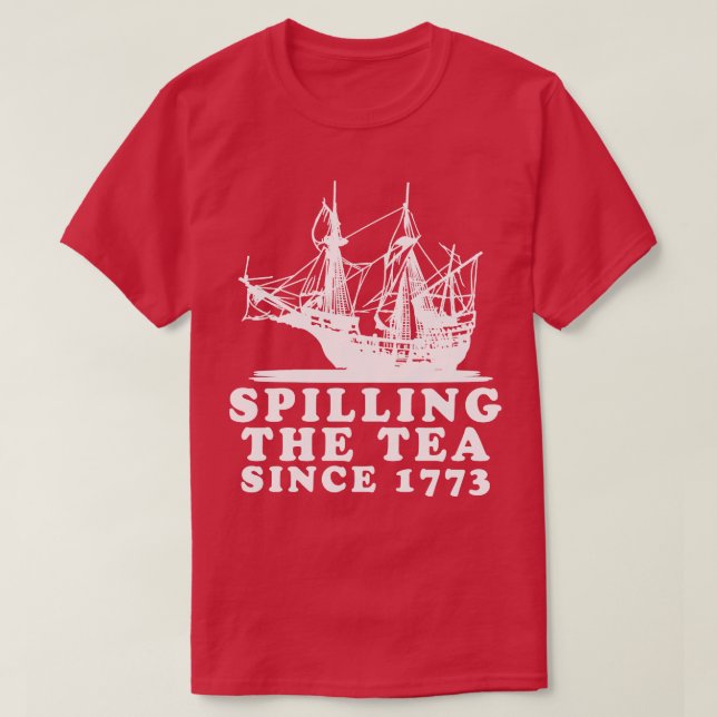 Camiseta Esmagamento Do Chá Desde 1773 2 (Frente do Design)