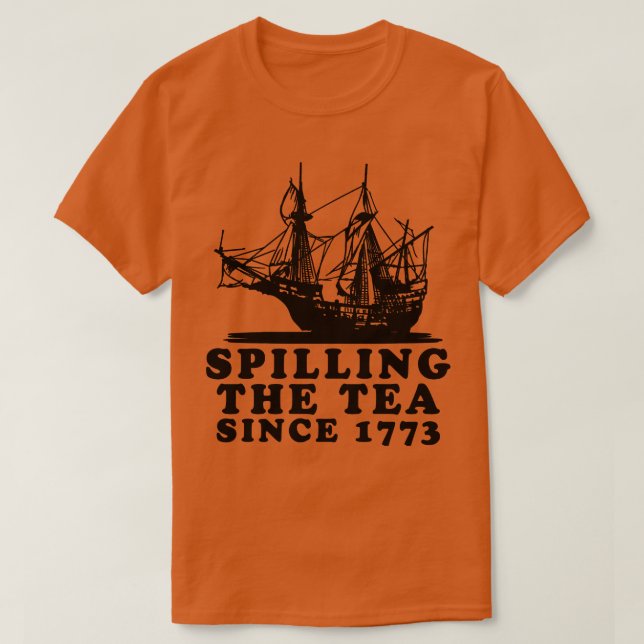 Camiseta Esmagamento Do Chá Desde 1773 3 (Frente do Design)
