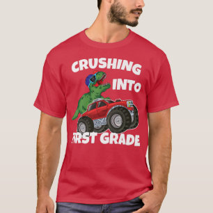 Camiseta Esmagamento em 1rua Monster Truck Dinossaur T-R