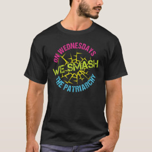 Camiseta Esmagamos o Patriarcado Feminismo Direitos Feminis