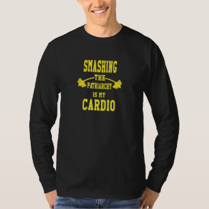 Camiseta Esmagando A Patriarquia É Minha Quota Cardio Femin