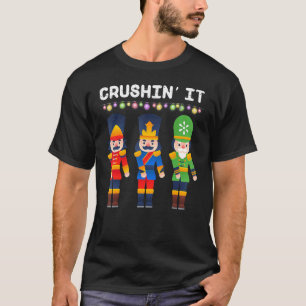 Camiseta Esmagando-o Flossando Quebra-Nozes Dança de Natal