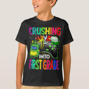 Camiseta Esmagando Para O Jogo De Vídeo De Primeira Série