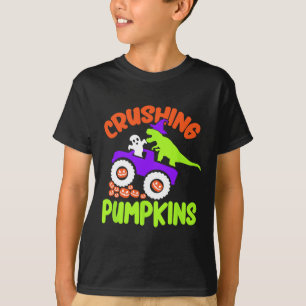 Camiseta Esmagando Pumpkins Ppreguiçoso Halloween Costume C