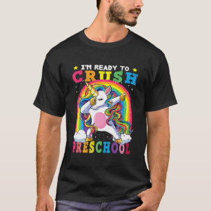 Camiseta Esmagar A Pré-Escola Dabitando O Unicórnio De Vo