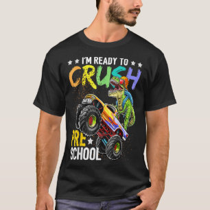 Camiseta Esmagar O Monstro Do Dinossauro De Volta A Sch