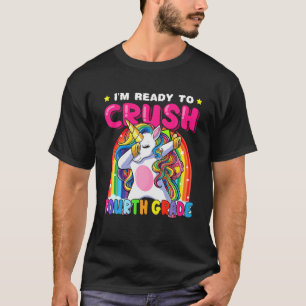 Camiseta Esmagar O Unicórnio De Quarto Grau De Volta À Es