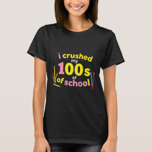 Camiseta Esmagei 100 Dias Da Escola 100º Dia Da Escola
