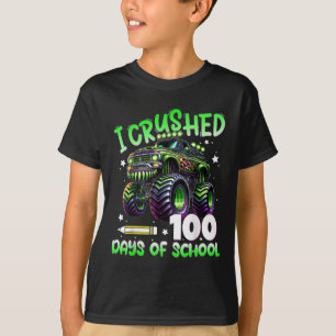 Camiseta Esmagei 100 Dias De Caminhão Escolar 100º Dia De S