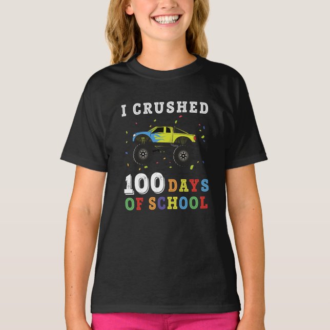 Camiseta Esmagei 100 Dias De Escola (Frente)