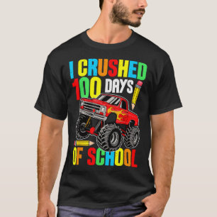Camiseta Esmagei 100 Dias De Professora De Caminhões De Mon
