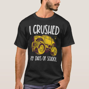 Camiseta Esmagei 100 Dias De Rapazes De Caminhões Escolares