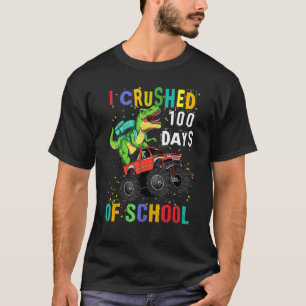 Camiseta Esmagei 100 Dias de Truque Monstro do Dinossauro d