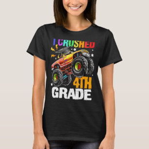 Camiseta Esmagei o Caminhão de Monstros Cute do 4º Grau no