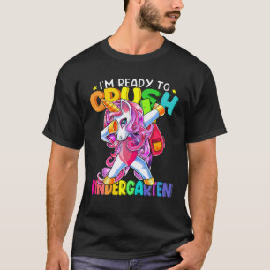 Camiseta Esmague O Jardim De Infância A Dabbing Unicorn De